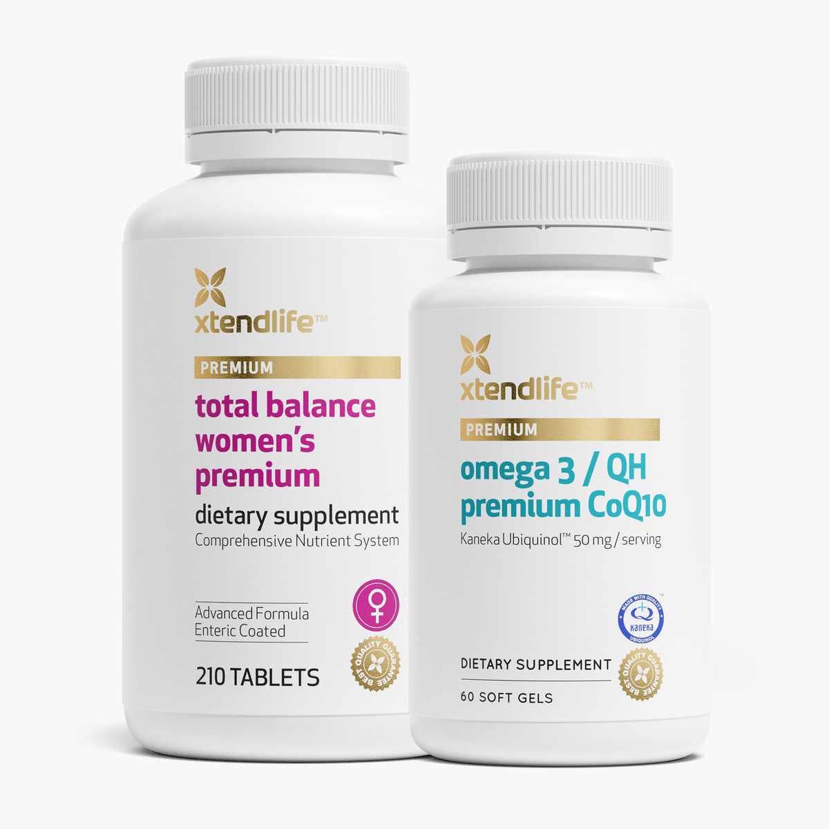 Foundational Health Premium Pack for Women containing Total Balance Women&#39;s Premium and Omega 3/QH Premium CoQ10